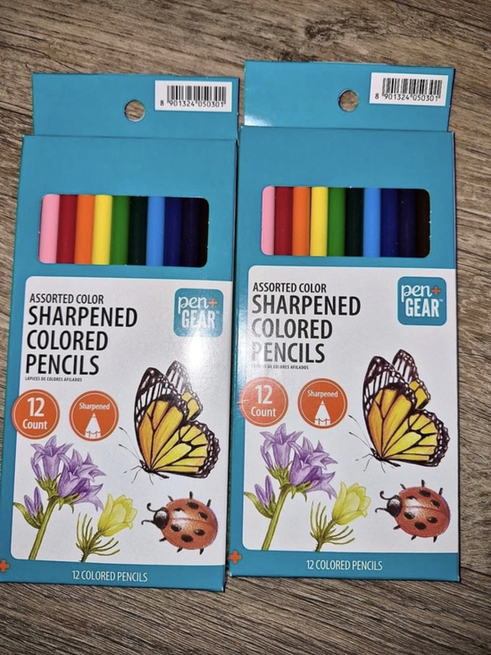 Pen+Gear Sharpened Colored Pencils 12-Count 2-Pack